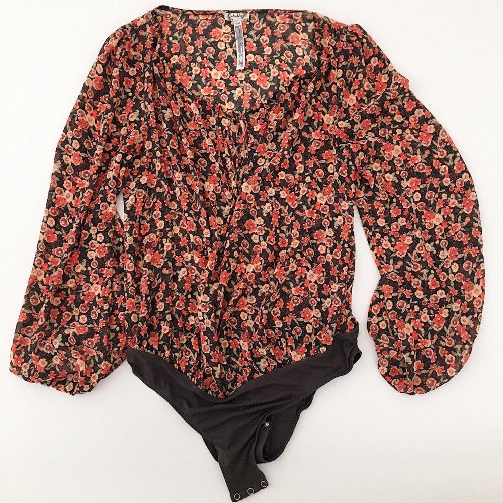 Free People Anna Bodysuit in Black Combo - Picture 9 of 12